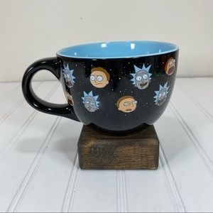 Rick & Morty adult swim black coffee mug